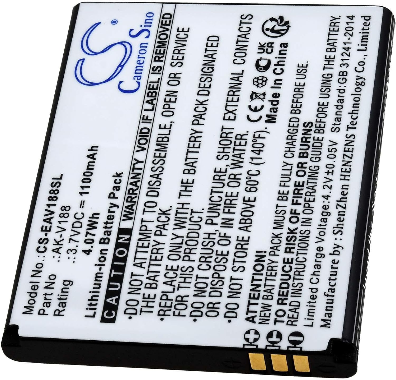 (Bild für) 3,7V Li-Ion Emporia Touch Smart TouchSmart AK-V188 AKV188 Ersatz akku