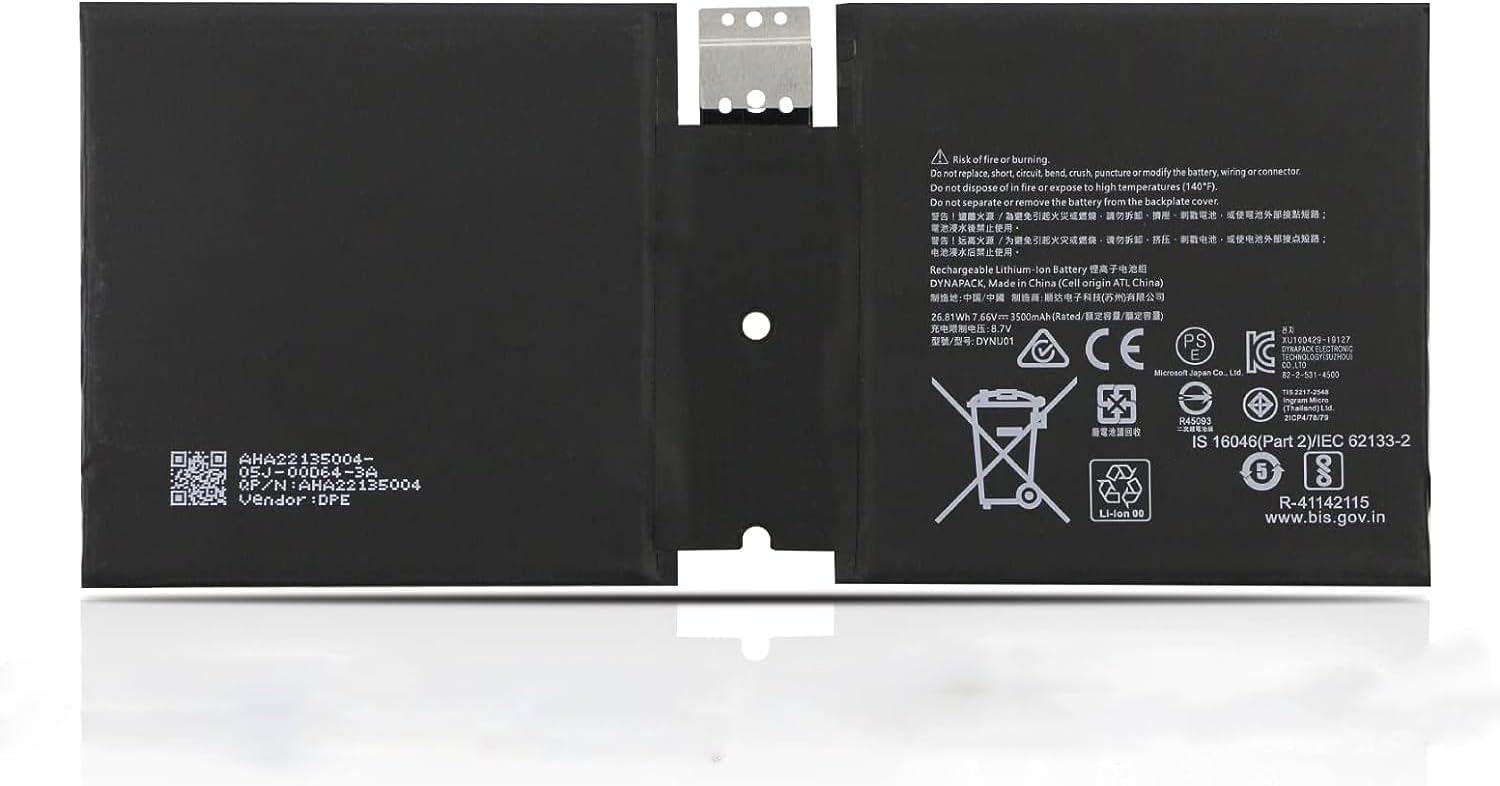 Microsoft Surface 1927 Go 2 3500mAh 7,6V Ersatz Akku