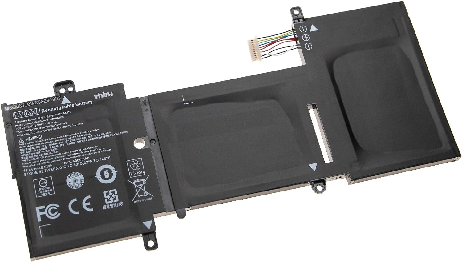 (Bild für) HP X360 310 G2 K12 N3700 N3060 N3050 818418-421 TPN-W112 TPN-Q164 11.4V Ersatz akku