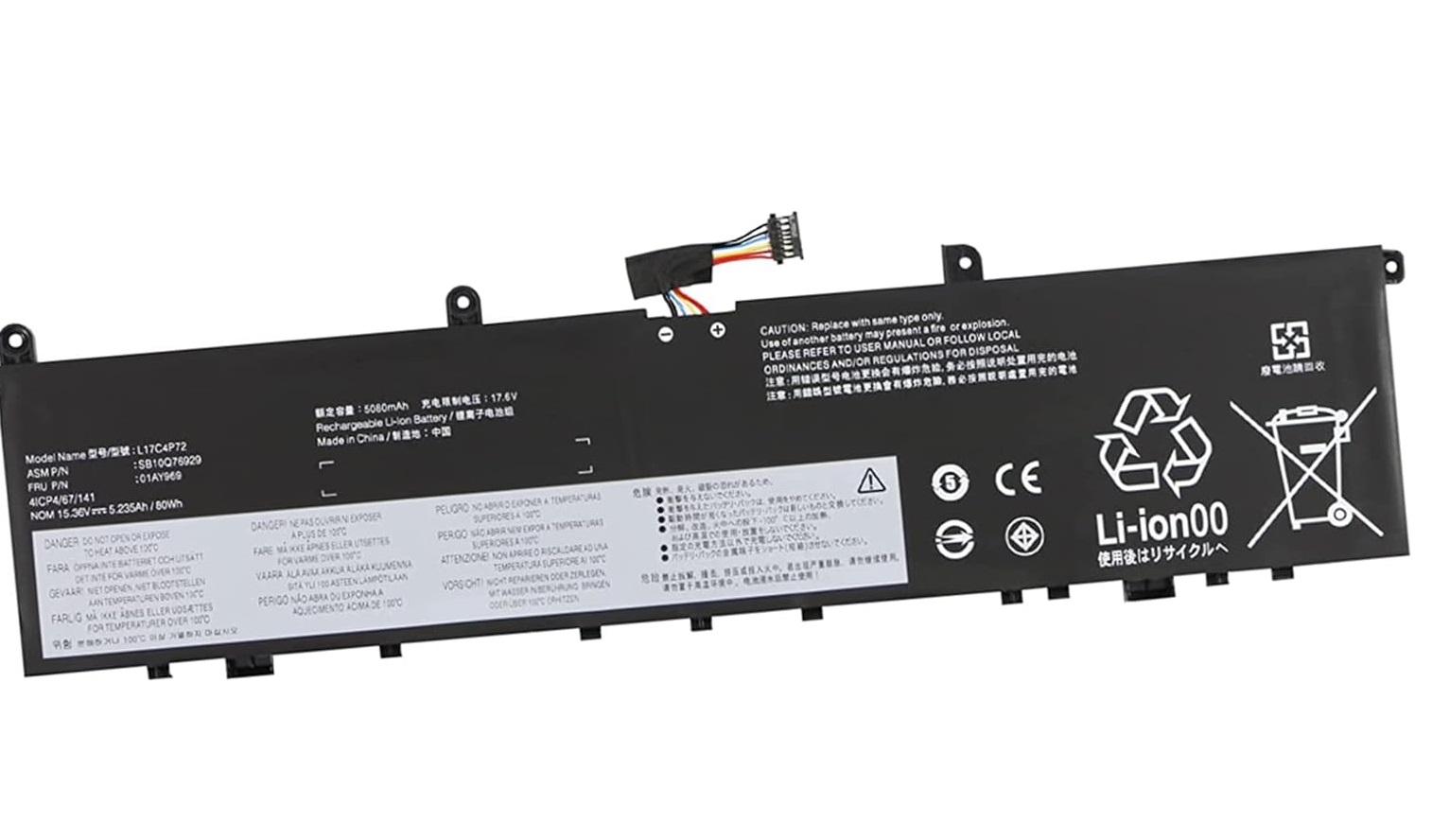 (Bild für) L17C4P72 Lenovo ThinkPad X1 Extreme Gen 1/ Gen 2 ThinkPad P1 Gen 1/ Gen 2 01AY968 L17M4P72 L18M4P71 Ersatz akku